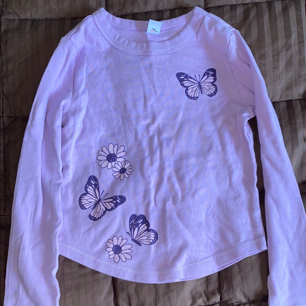 Old Navy Pink and Purple Long Sleeve Tee